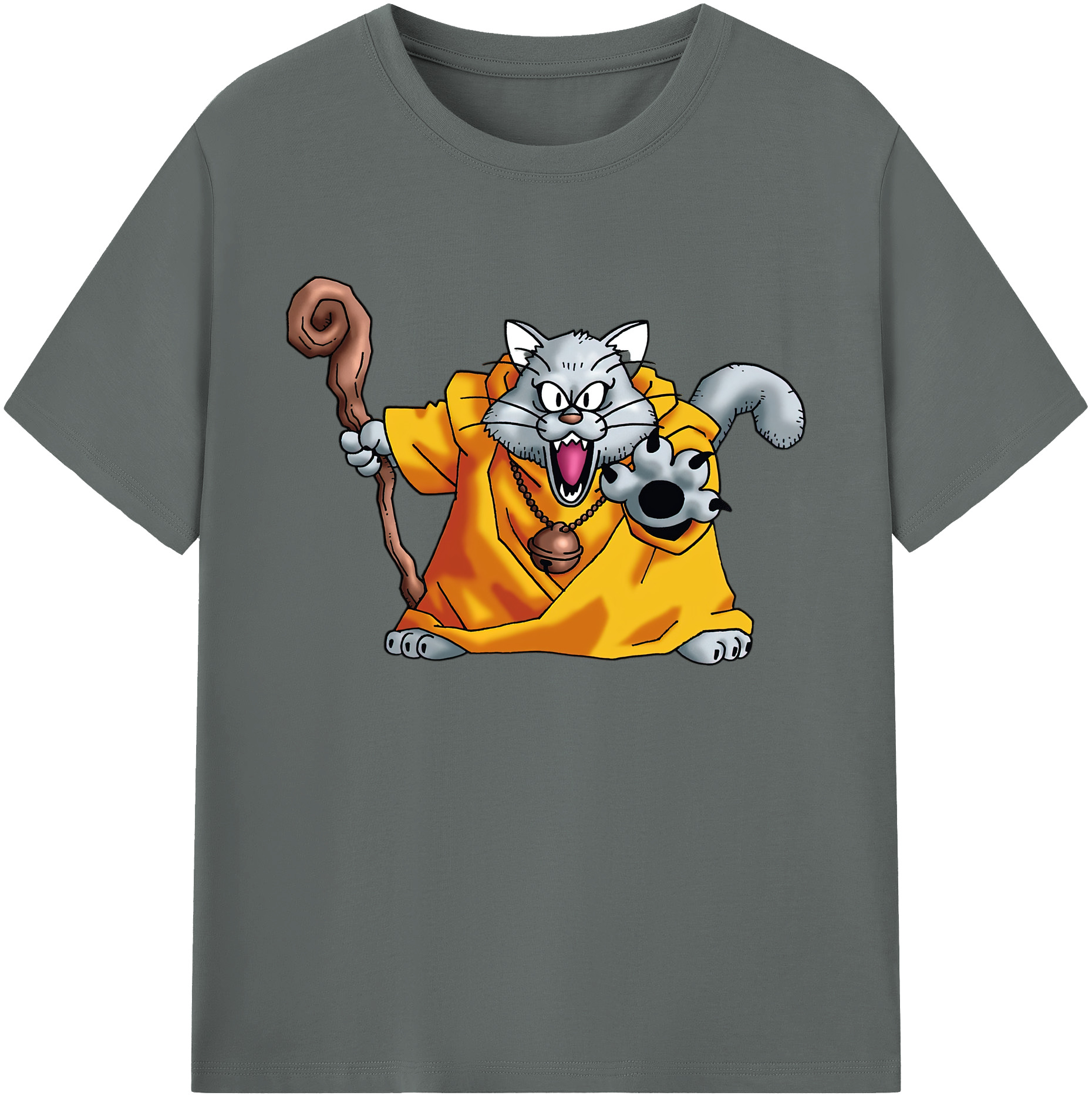 （画像用） ドラゴンクエスト Doragon Kuesuto Dragon Quest 綿100％ メンズ半袖Tシャツ｜肌触りやわらか＆通気性